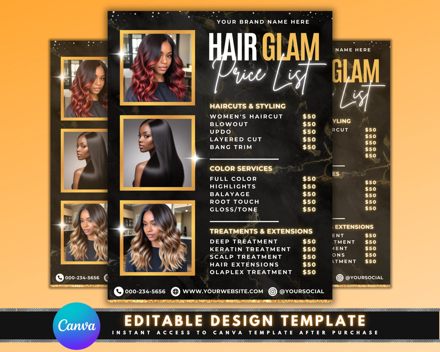 beauty salon spa services price list template hair services nail services skin care massage packages treatments facials waxing eyebrow services lashes makeup application massage body treatments haircut hairstyling