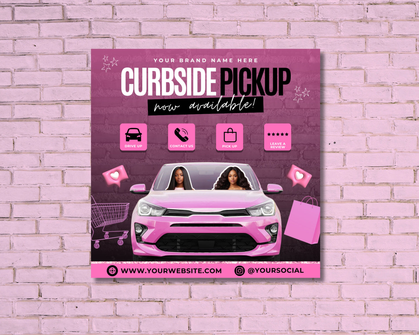 curbside pickup contactless pickup safe pickup convenient pickup shop from home pick up in minutes easy pickup skip the line stay safe, shop easy shop smart, pickup fast the safe shopping choice faster than delivery order online, pickup fast