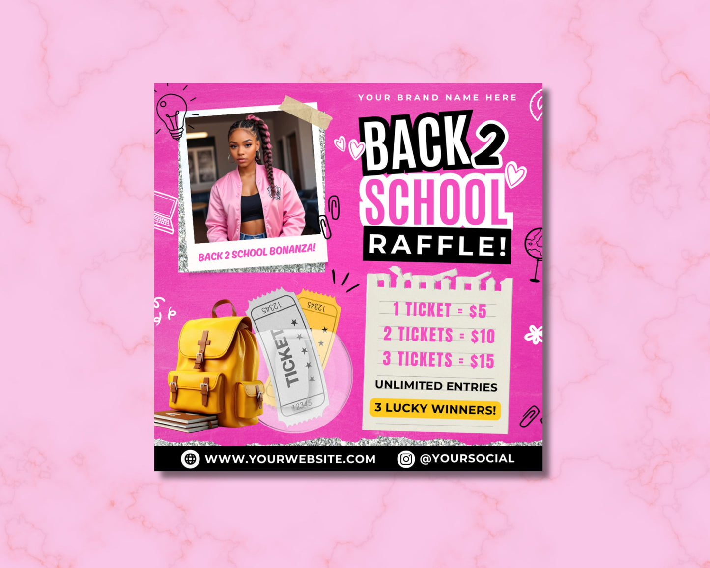 back to school beauty raffle giveaway free stuff win prizes makeup haircare skincare school supplies stylish new look confidence get ready for school look your best must-haves top trends pampering self-care school year limited time only