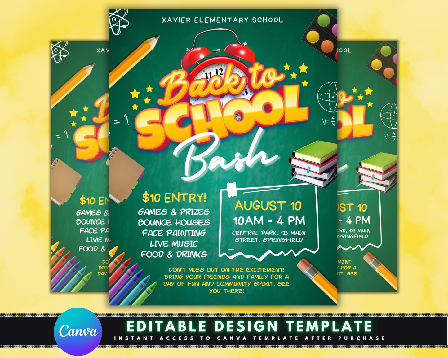 back to school bash community event family fun school supplies free food live music games raffle bounce house face painting backpack giveaway school readiness educational resources community neighborhood local businesses child-friendly school-themed