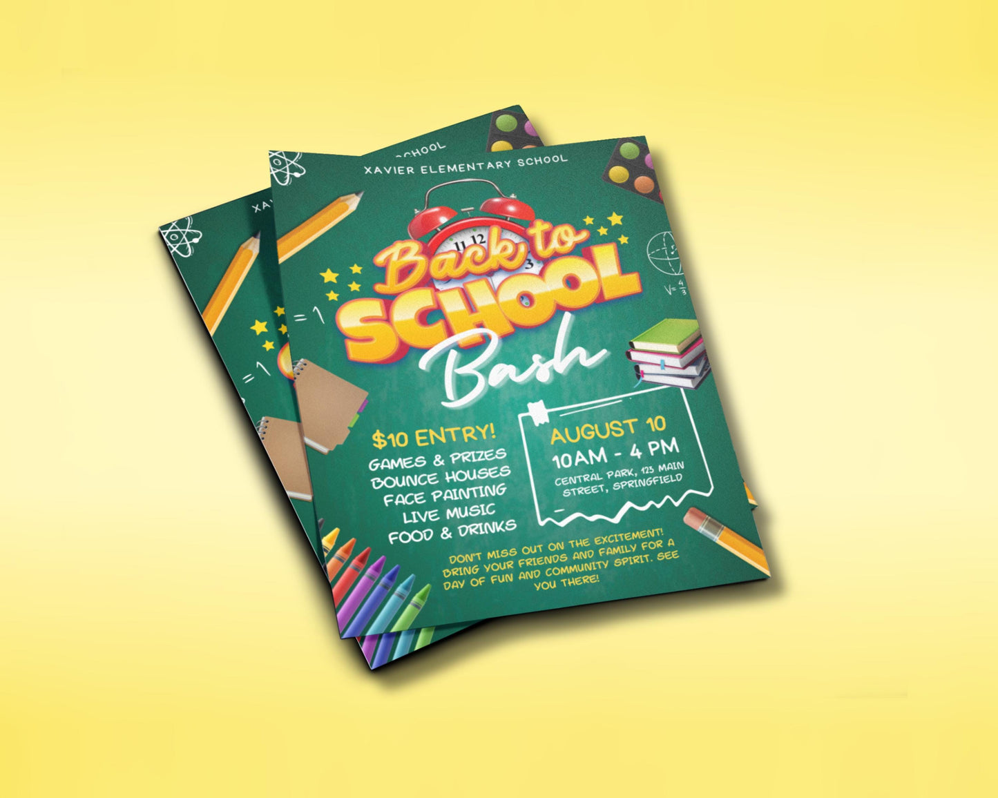 back to school bash community event family fun school supplies free food live music games raffle bounce house face painting backpack giveaway school readiness educational resources community neighborhood local businesses child-friendly school-themed