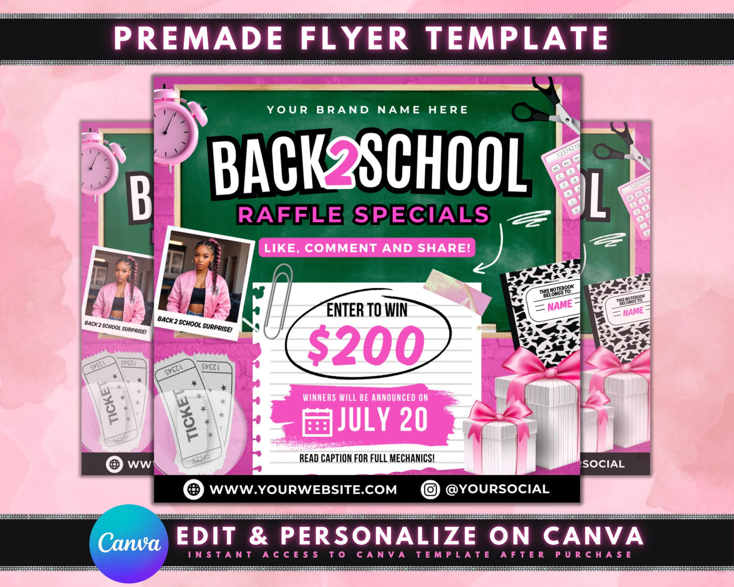 back to school beauty raffle giveaway free stuff win prizes makeup haircare skincare school supplies stylish new look confidence get ready for school look your best must-haves top trends pampering self-care school year limited time only