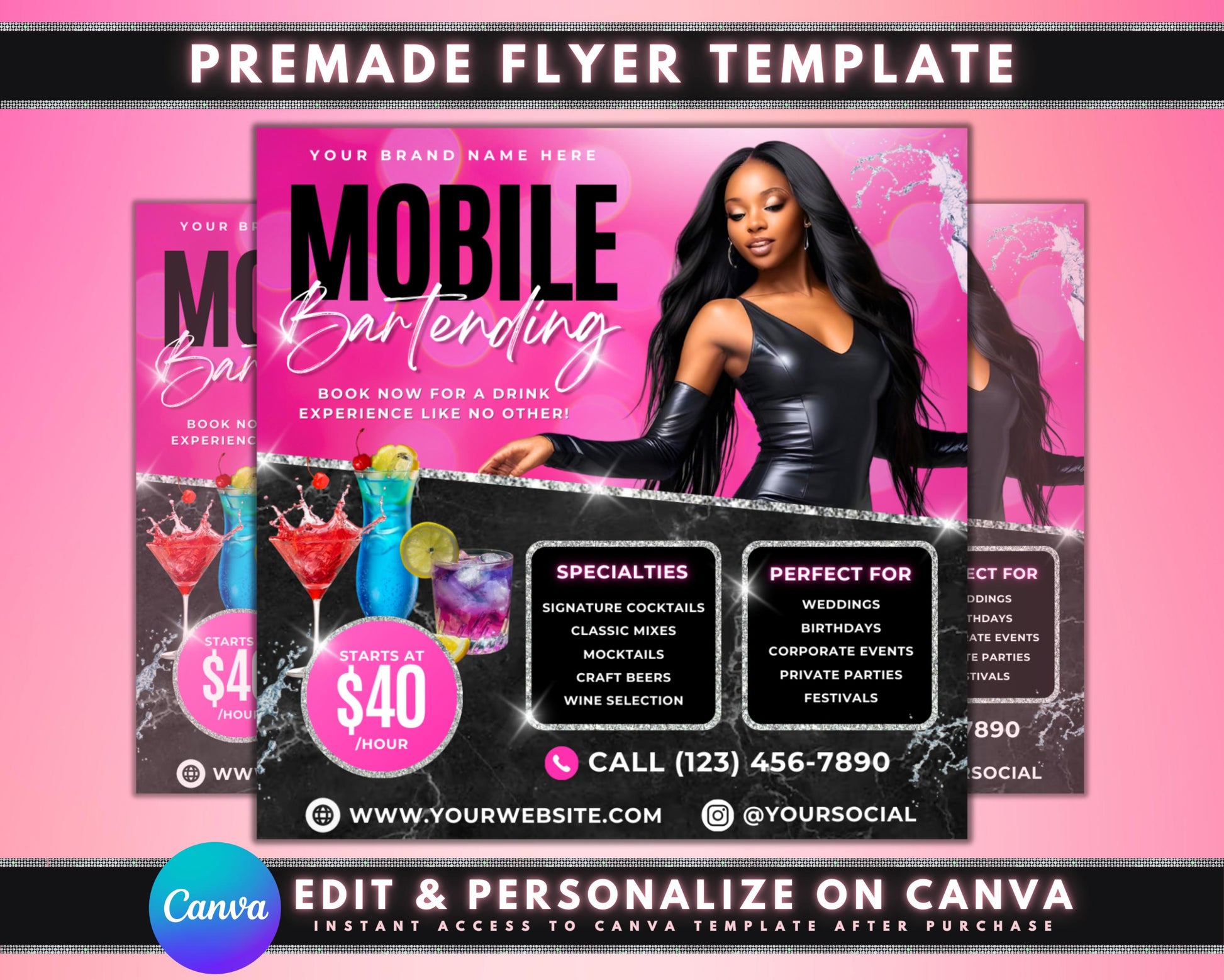 mobile bartending flyer bartender flyer template mobile bar flyer mixologist flyer cocktail flyer bar service flyer event bartender party bartender flyer wedding bartender corporate event bartender flyer private party birthday party bartender flyer