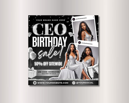 CEO birthday sale special offers discounts promotions limited time offer big savings exclusive deals shop now call to action flyer template birthday bash sale celebrate with us anniversary sale grand sale blowout sale storewide sale bonus offers