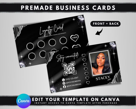 loyalty card template salon business card business card design loyalty program customer retention reward card punch card customer loyalty marketing materials salon loyalty card beauty salon business card hair salon loyalty card spa loyalty card