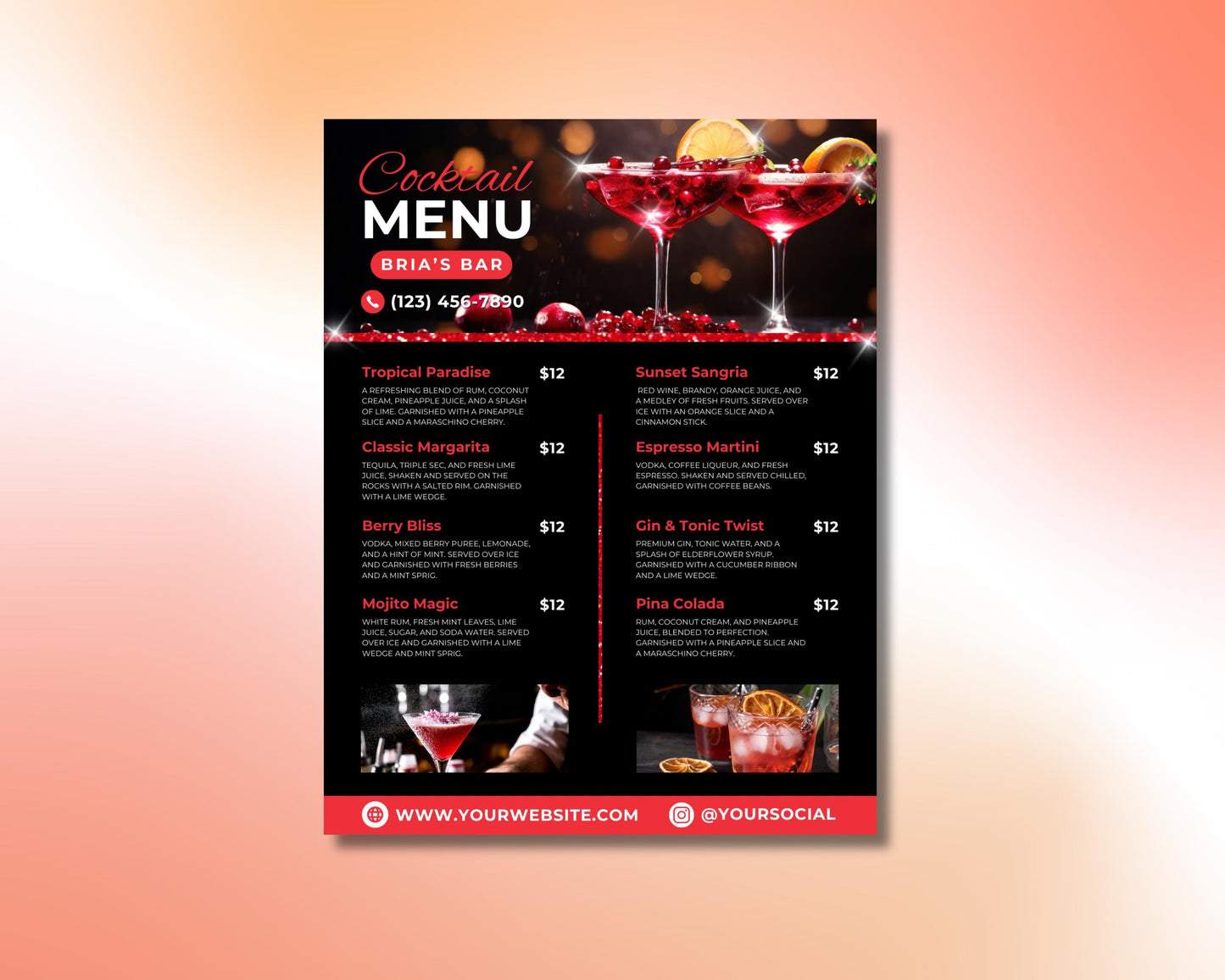 cocktail menu flyer drink menu flyer bar menu flyer beverage flyer cocktail party flyer bar flyer happy hour flyer modern cocktail menu elegant cocktail flyer creative cocktail design stylish drink menu professional bar menu trendy beverage flyer