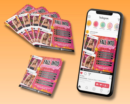 Fall giveaway Beauty giveaway Beauty contest Fall beauty Autumn beauty Beauty products Beauty services Giveaway flyer Flyer template Fall skincare Fall makeup Autumn hair care Beauty raffle Beauty contest Beauty prizes Beauty deals Beauty discounts