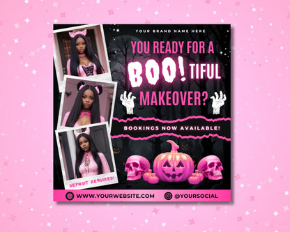 Halloween Beauty Bookings Special Offers Limited Time Spooky Scary Treats Tricks Costumes Makeup Hair Halloween Makeup Halloween Hair Halloween Nails Halloween Facials Halloween Body Treatments Halloween Party Makeup Halloween Costume Makeup