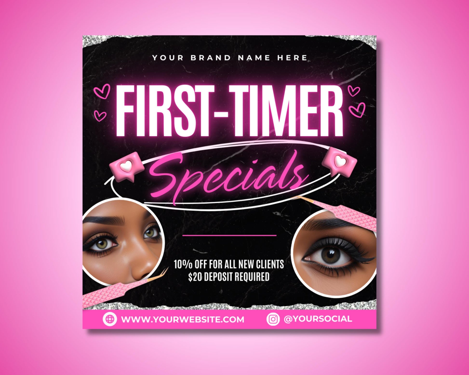 New Client Special Welcome Offer Discover Your Beauty Unleash Your Inner Glow First-Time Client Discount Haircuts & Styling Facials & Skincare Makeup Application Nails & Waxing Massages & Body Treatments Free Consultation Limited Time Offer