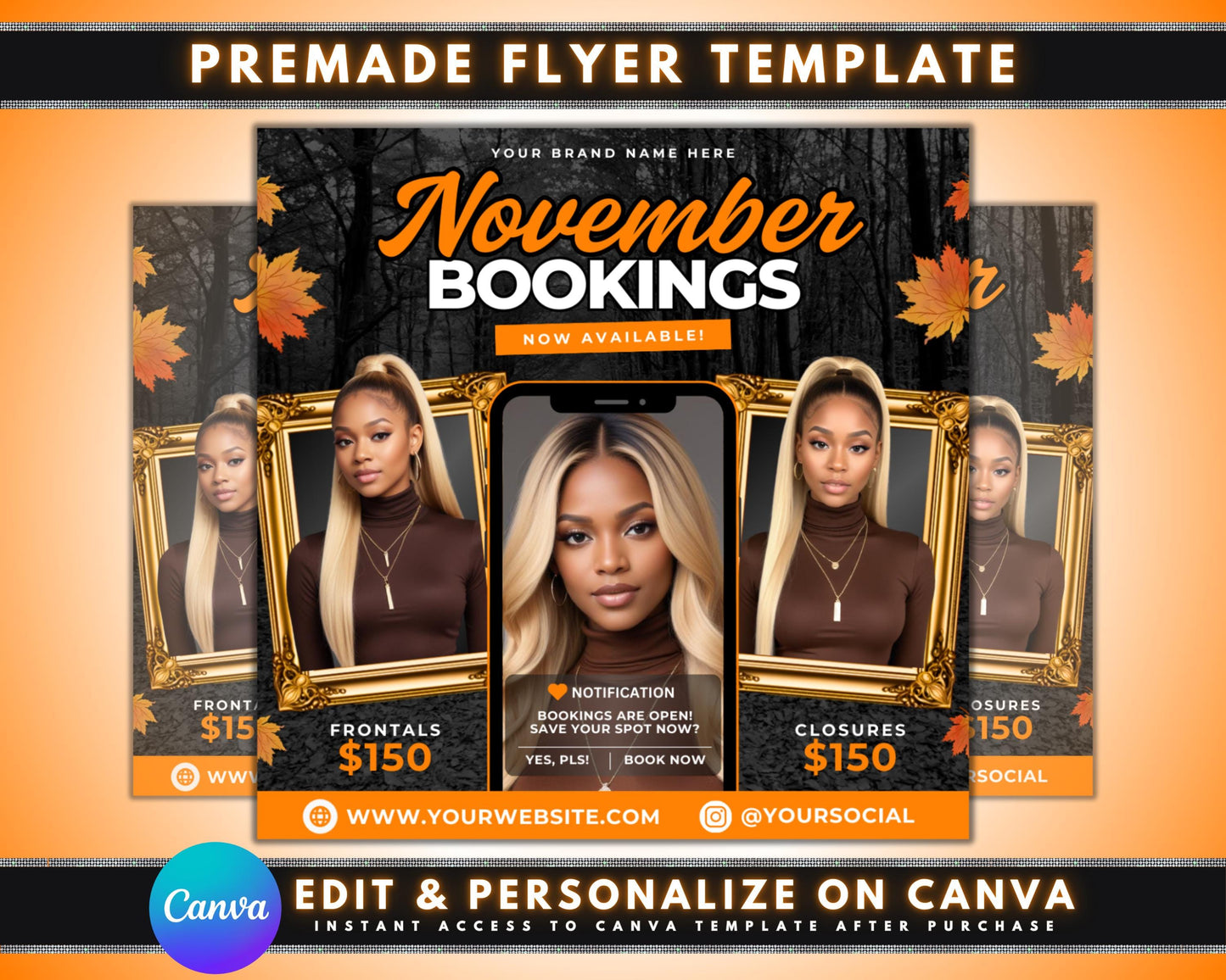 november booking flyer beauty flyer template fall beauty flyer salon booking flyer spa booking flyer beauty salon flyer november specials beauty offers thanksgiving beauty promotions holiday beauty packages fall skincare treatments fall hair trends