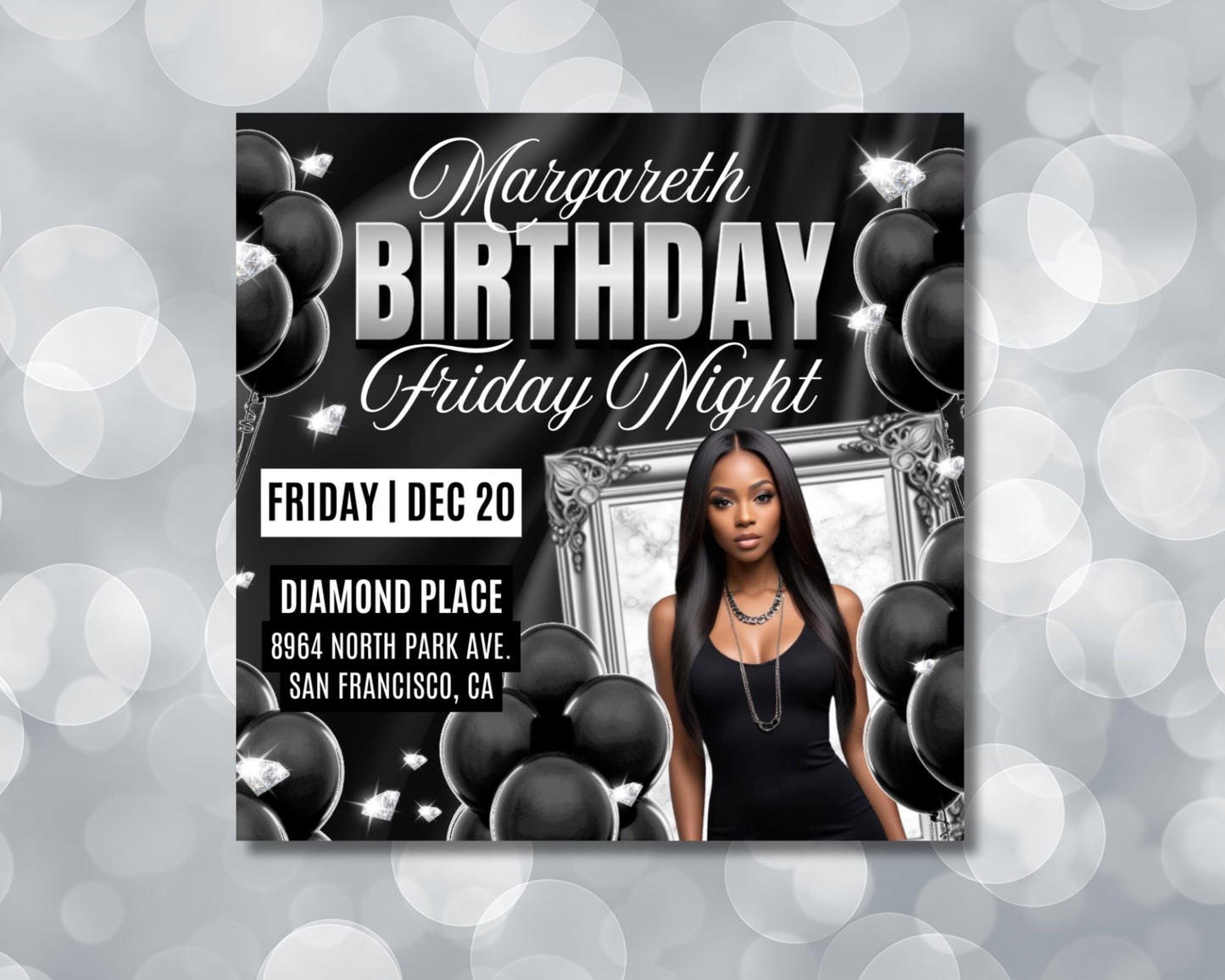 midnight celebration
chic & sophisticated
a night to remember
glamorous vibes
all black everything
birthday bash
party in style
drinks & dancing
music & fun
celebrate in elegance
dress to impress
glam up
shine bright
luxe & lavish