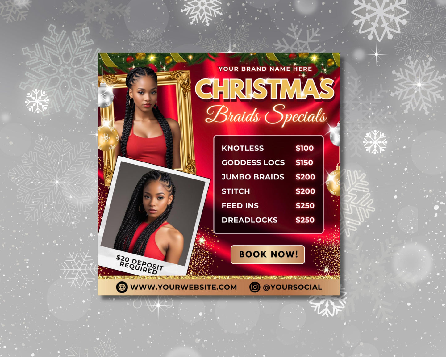 christmas
holiday
winter
festive
braids
hairstyle
hair
beauty
salon
hair salon
hairdresser
stylist
hair styling
hair accessories
hair products
hair care
hair trends
bundle
deal
offer
discount
sale
promotion
limited time
special offer
knotless
locs